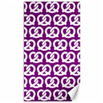 Purple Pretzel Illustrations Pattern Canvas 40  x 72   39.28 x69.23  Canvas - 1