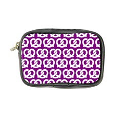 Purple Pretzel Illustrations Pattern Coin Purse by GardenOfOphir