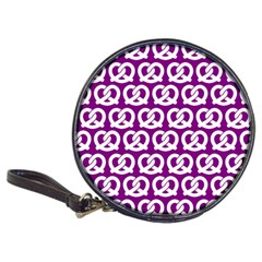 Purple Pretzel Illustrations Pattern Classic 20-cd Wallets by GardenOfOphir