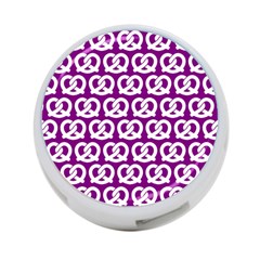 Purple Pretzel Illustrations Pattern 4-port Usb Hub (two Sides)  by GardenOfOphir