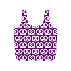 Purple Pretzel Illustrations Pattern Full Print Recycle Bags (s)  by GardenOfOphir