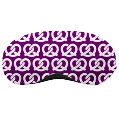 Purple Pretzel Illustrations Pattern Sleeping Masks by GardenOfOphir