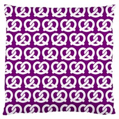 Purple Pretzel Illustrations Pattern Standard Flano Cushion Cases (two Sides)  by GardenOfOphir