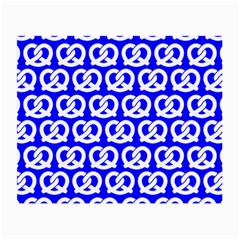 Blue Pretzel Illustrations Pattern Small Glasses Cloth by GardenOfOphir