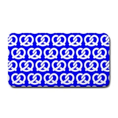 Blue Pretzel Illustrations Pattern Medium Bar Mats by GardenOfOphir