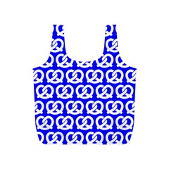 Blue Pretzel Illustrations Pattern Full Print Recycle Bags (s)  by GardenOfOphir