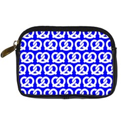 Blue Pretzel Illustrations Pattern Digital Camera Cases by GardenOfOphir