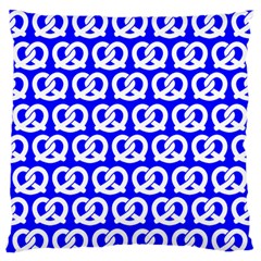 Blue Pretzel Illustrations Pattern Standard Flano Cushion Cases (two Sides)  by GardenOfOphir