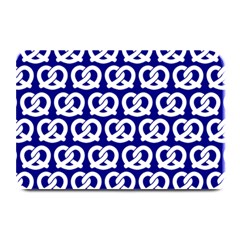 Navy Pretzel Illustrations Pattern Plate Mats by GardenOfOphir