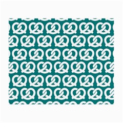 Teal Pretzel Illustrations Pattern Small Glasses Cloth (2-side) by GardenOfOphir