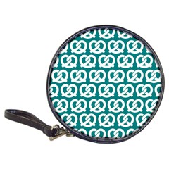 Teal Pretzel Illustrations Pattern Classic 20-cd Wallets by GardenOfOphir