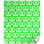 Neon Green Pretzel Illustrations Pattern Canvas 8  x 10  8.15 x9.66  Canvas - 1