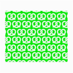 Neon Green Pretzel Illustrations Pattern Small Glasses Cloth (2-side) by GardenOfOphir