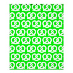 Neon Green Pretzel Illustrations Pattern Shower Curtain 60  X 72  (medium)  by GardenOfOphir