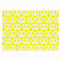 Yellow Pretzel Illustrations Pattern Large Glasses Cloth (2-side) by GardenOfOphir