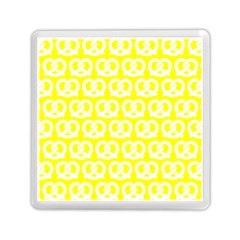 Yellow Pretzel Illustrations Pattern Memory Card Reader (square)  by GardenOfOphir