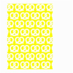 Yellow Pretzel Illustrations Pattern Small Garden Flag (two Sides) by GardenOfOphir