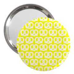 Yellow Pretzel Illustrations Pattern 3  Handbag Mirrors by GardenOfOphir