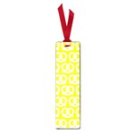 Yellow Pretzel Illustrations Pattern Small Book Marks Front