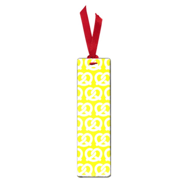 Yellow Pretzel Illustrations Pattern Small Book Marks