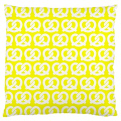 Yellow Pretzel Illustrations Pattern Standard Flano Cushion Cases (one Side)  by GardenOfOphir