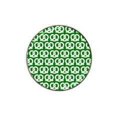 Green Pretzel Illustrations Pattern Hat Clip Ball Marker (10 Pack) by GardenOfOphir