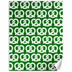 Green Pretzel Illustrations Pattern Canvas 12  x 16   11.86 x15.41  Canvas - 1