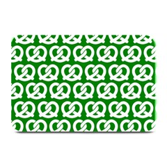 Green Pretzel Illustrations Pattern Plate Mats by GardenOfOphir