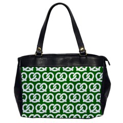 Green Pretzel Illustrations Pattern Office Handbags by GardenOfOphir