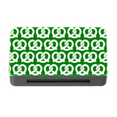 Green Pretzel Illustrations Pattern Memory Card Reader With Cf by GardenOfOphir