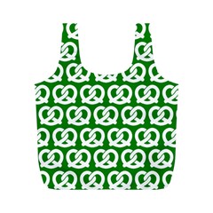 Green Pretzel Illustrations Pattern Full Print Recycle Bags (m)  by GardenOfOphir