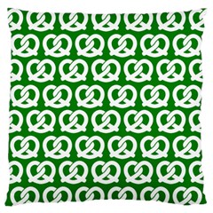 Green Pretzel Illustrations Pattern Standard Flano Cushion Cases (two Sides)  by GardenOfOphir