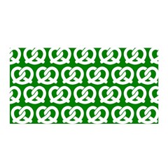 Green Pretzel Illustrations Pattern Satin Wrap by GardenOfOphir