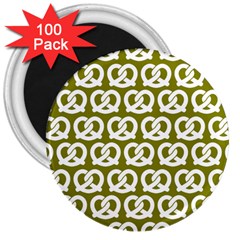 Olive Pretzel Illustrations Pattern 3  Magnets (100 Pack) by GardenOfOphir