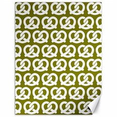 Olive Pretzel Illustrations Pattern Canvas 18  X 24   by GardenOfOphir