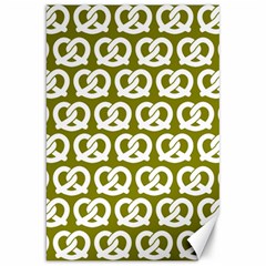 Olive Pretzel Illustrations Pattern Canvas 20  X 30   by GardenOfOphir