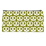 Olive Pretzel Illustrations Pattern Pencil Cases Back