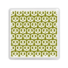 Olive Pretzel Illustrations Pattern Memory Card Reader (square)  by GardenOfOphir