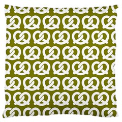 Olive Pretzel Illustrations Pattern Large Cushion Cases (two Sides)  by GardenOfOphir