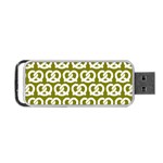 Olive Pretzel Illustrations Pattern Portable USB Flash (Two Sides) Front