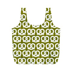 Olive Pretzel Illustrations Pattern Full Print Recycle Bags (m)  by GardenOfOphir