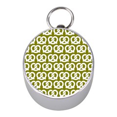 Olive Pretzel Illustrations Pattern Mini Silver Compasses by GardenOfOphir