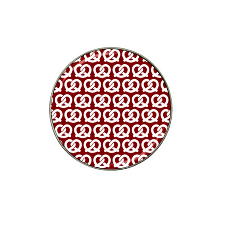 Red Pretzel Illustrations Pattern Hat Clip Ball Marker