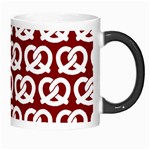 Red Pretzel Illustrations Pattern Morph Mugs Right