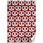 Red Pretzel Illustrations Pattern Canvas 12  x 18   11.88 x17.36  Canvas - 1