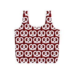 Red Pretzel Illustrations Pattern Full Print Recycle Bags (s)  by GardenOfOphir