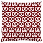 Red Pretzel Illustrations Pattern Large Flano Cushion Cases (Two Sides)  Front