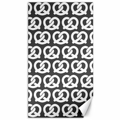 Gray Pretzel Illustrations Pattern Canvas 40  X 72   by GardenOfOphir