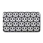 Gray Pretzel Illustrations Pattern Medium Bar Mats 16 x8.5  Bar Mat