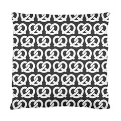 Gray Pretzel Illustrations Pattern Standard Cushion Case (one Side)  by GardenOfOphir